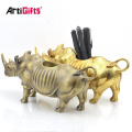 Wholesale Arts And Crafts Gift Decorative Item Supplies Custom Carving Home Decoration Metal Animal Arts Craft